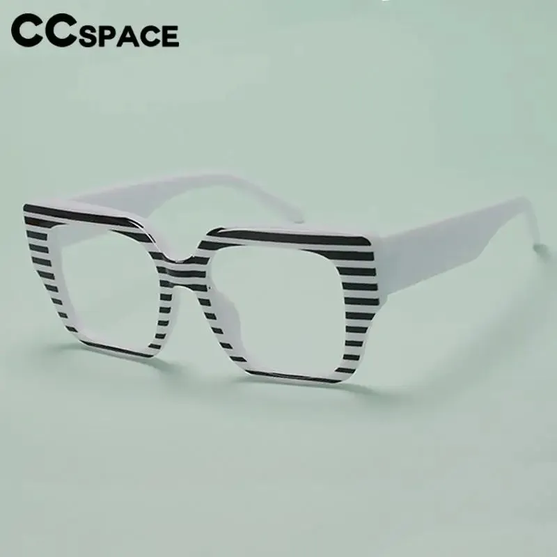 CCspace Women's Full Rim Large Square Plastic Reading Glasses R57129