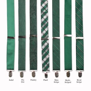 Classic Adjustable Suspenders - Olivine
