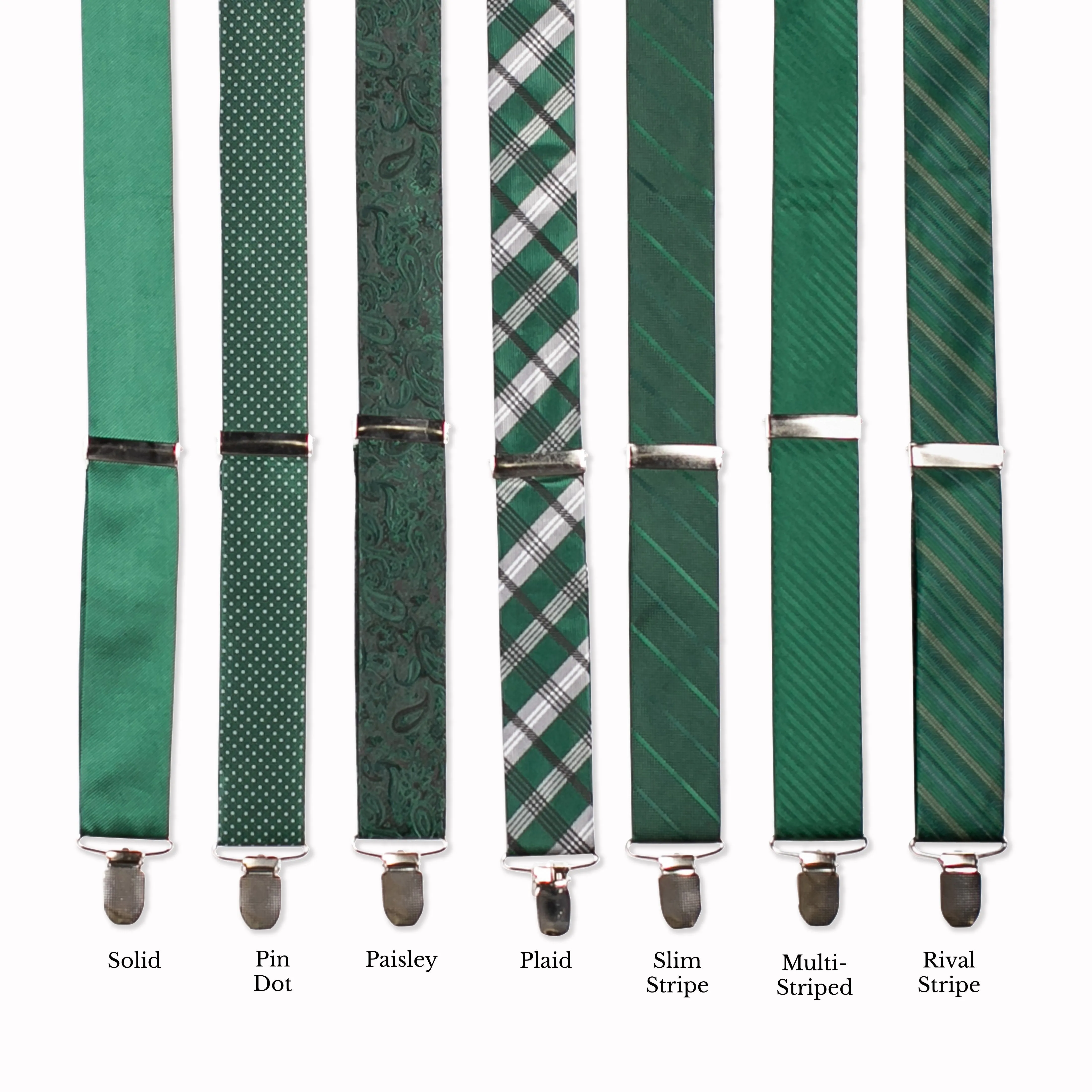 Classic Adjustable Suspenders - Olivine