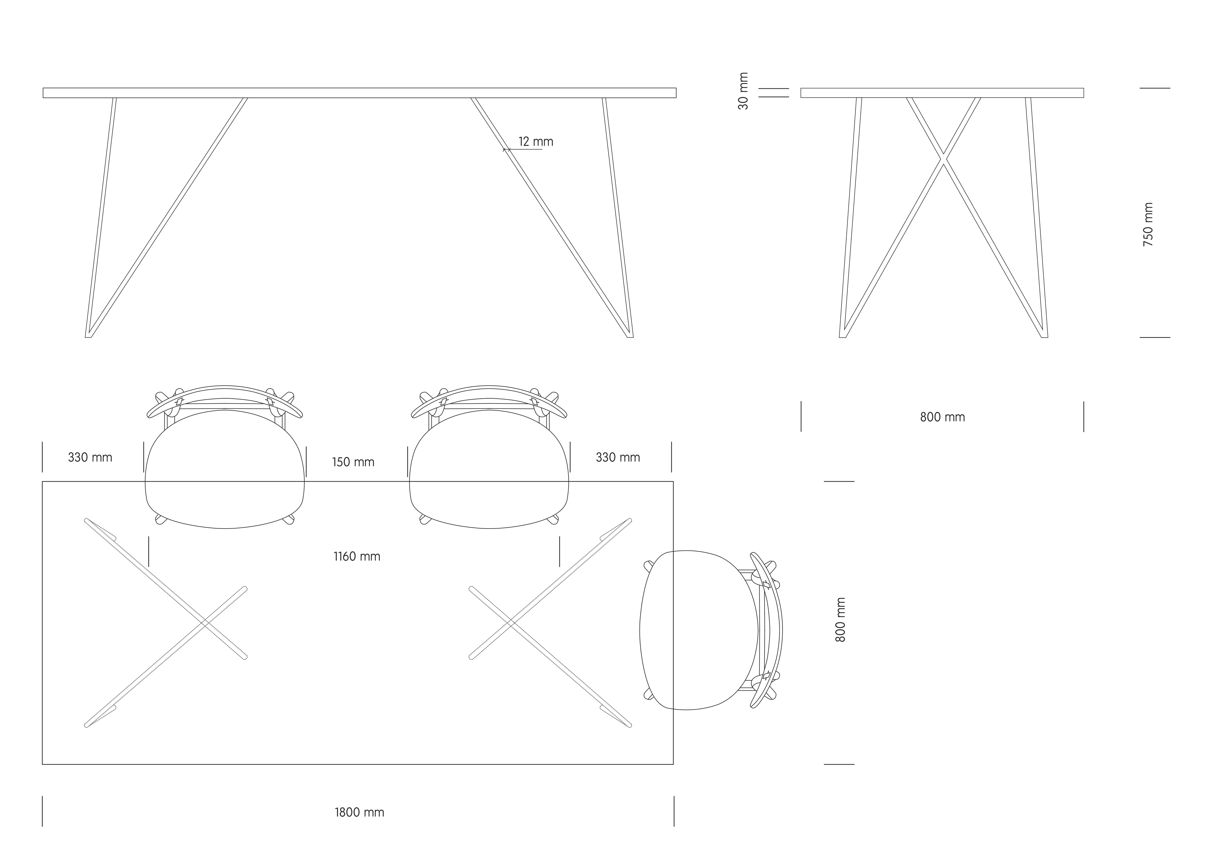 EMILIE | Walnut Extendable Dining Table