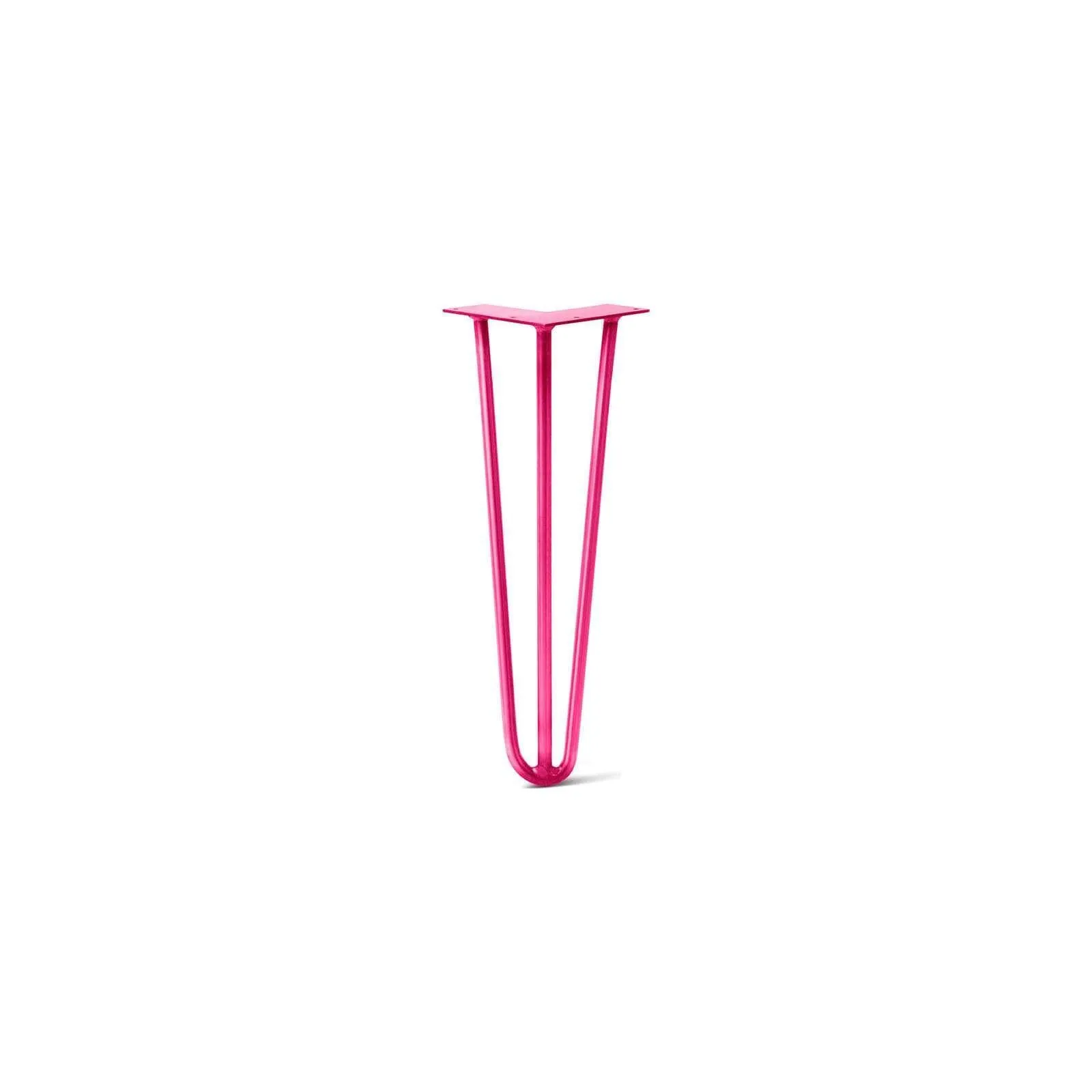 Hairpin Leg (Sold Separately), 3-Rod Design - Fuchsia Powder Coated Finish