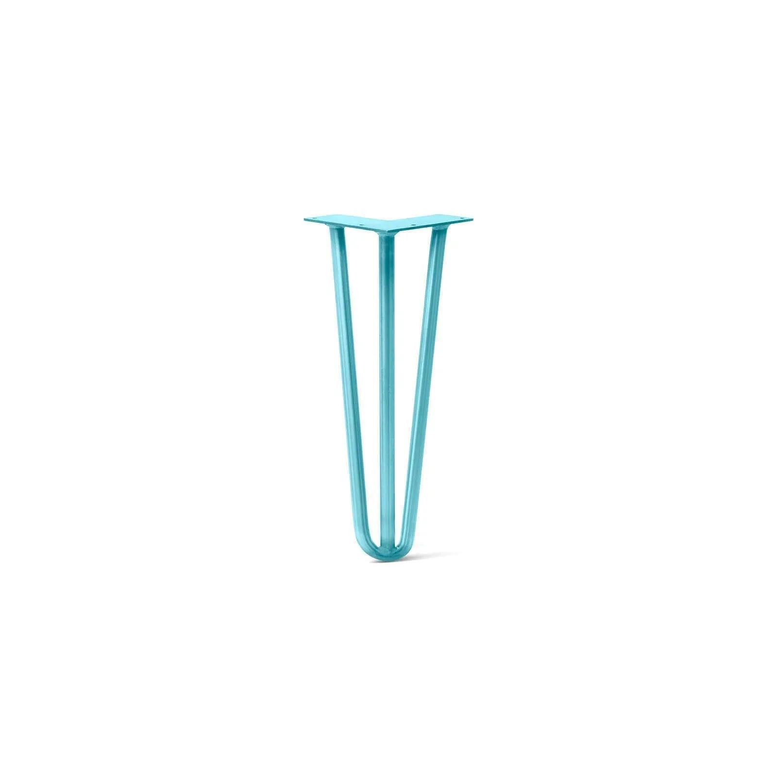 Hairpin Leg (Sold Separately), 3-Rod Design - Teal Powder Coated Finish