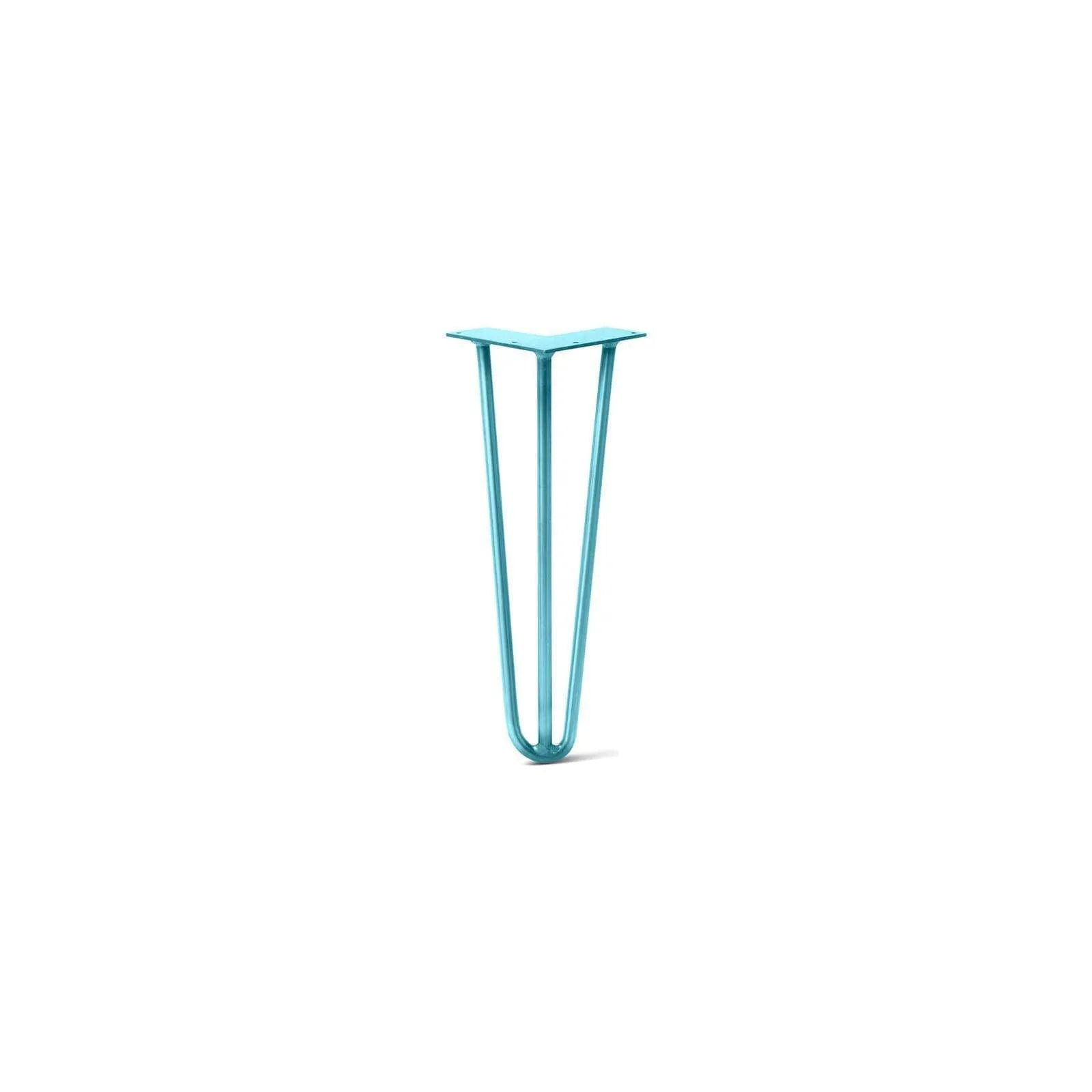 Hairpin Leg (Sold Separately), 3-Rod Design - Teal Powder Coated Finish