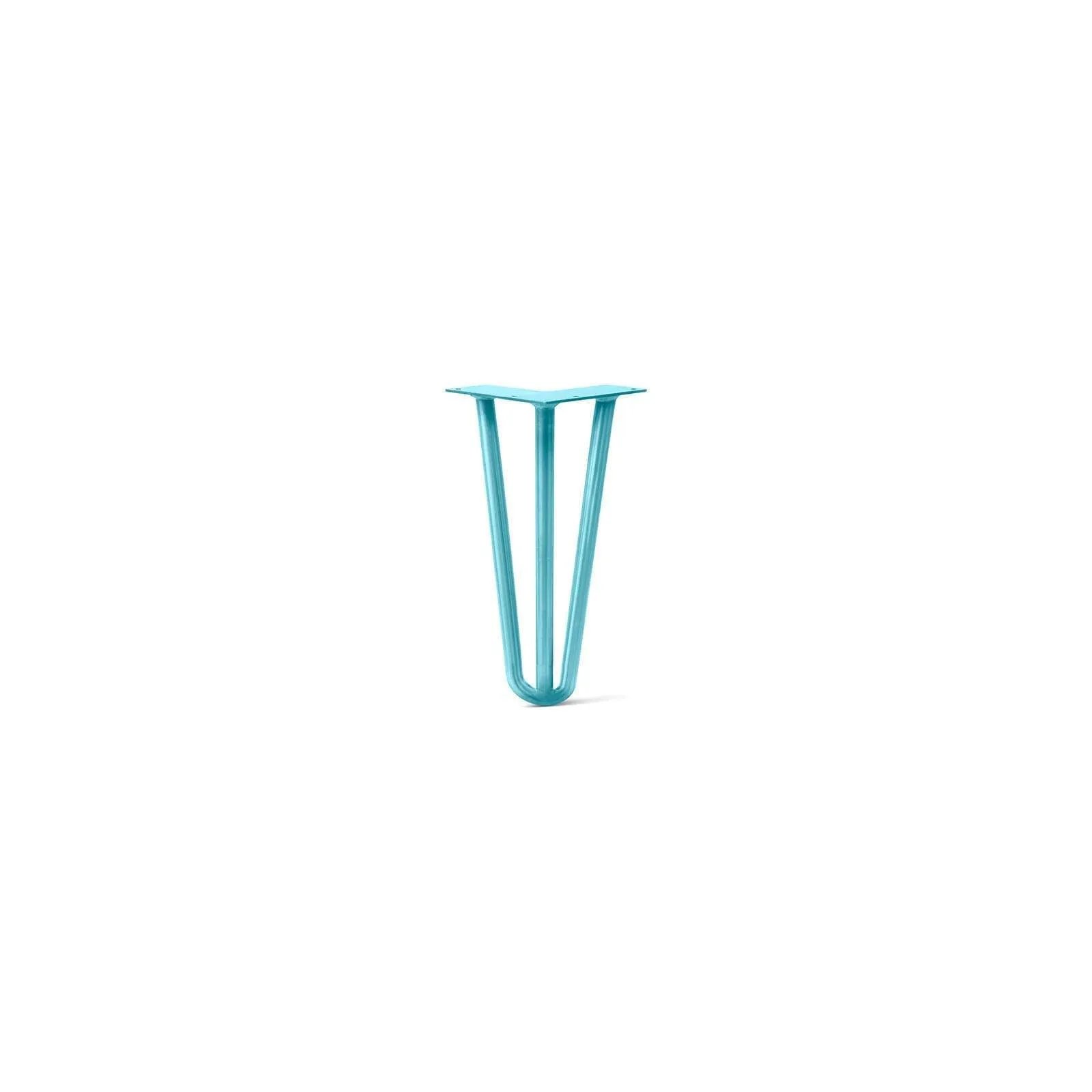 Hairpin Leg (Sold Separately), 3-Rod Design - Teal Powder Coated Finish