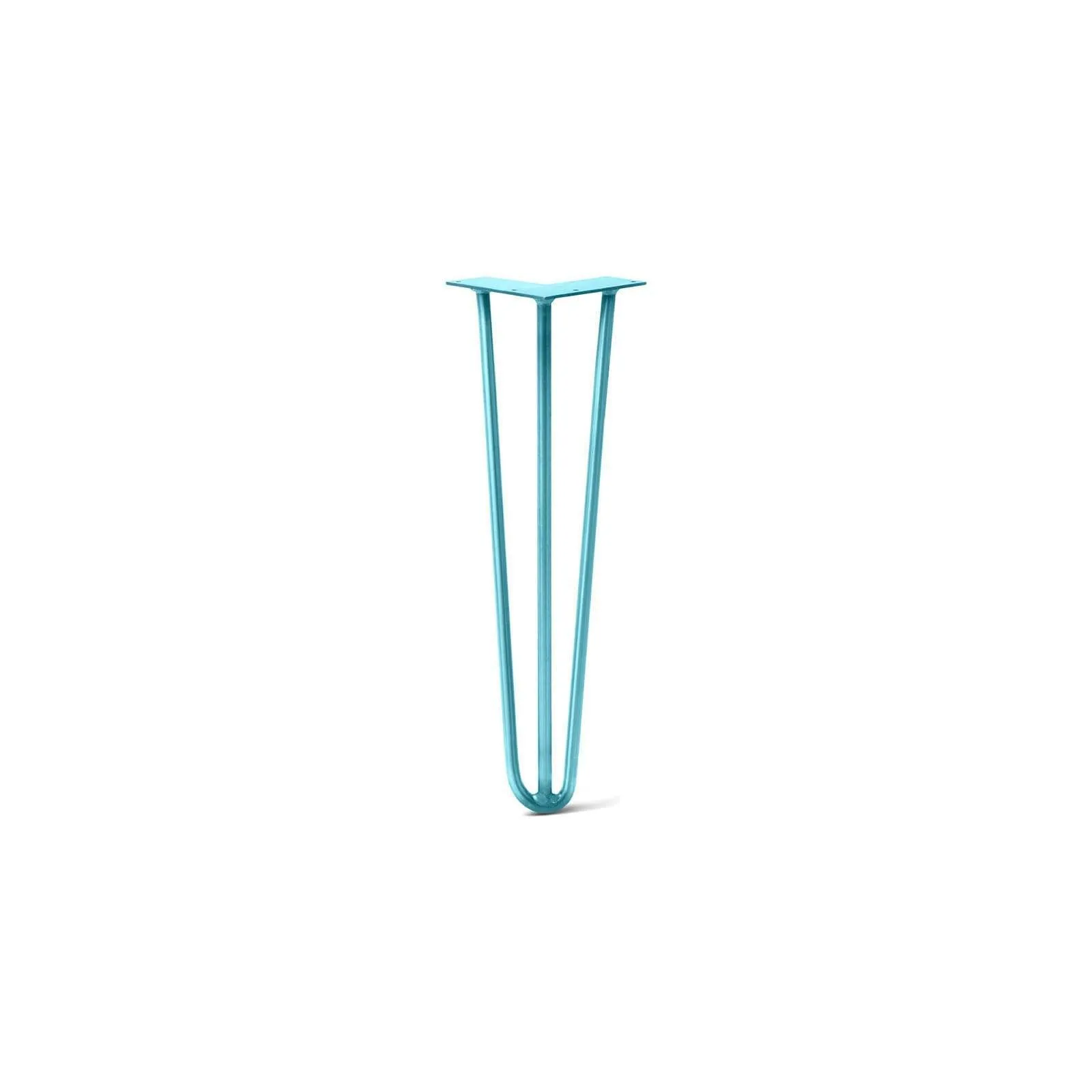 Hairpin Leg (Sold Separately), 3-Rod Design - Teal Powder Coated Finish