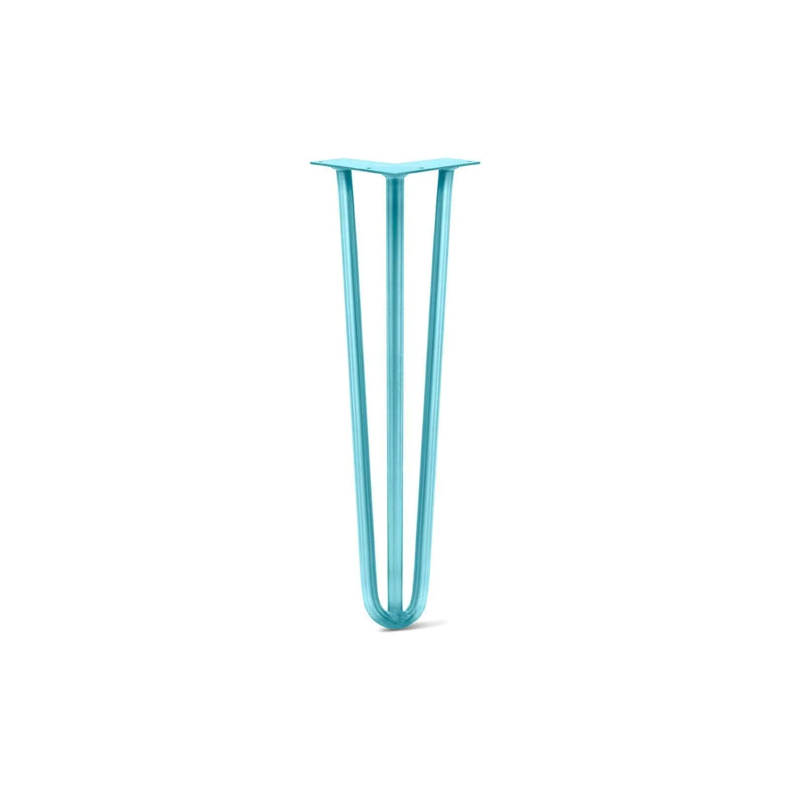 Hairpin Leg (Sold Separately), 3-Rod Design - Teal Powder Coated Finish