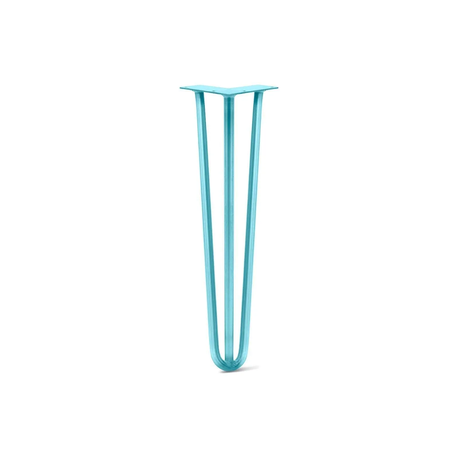 Hairpin Leg (Sold Separately), 3-Rod Design - Teal Powder Coated Finish