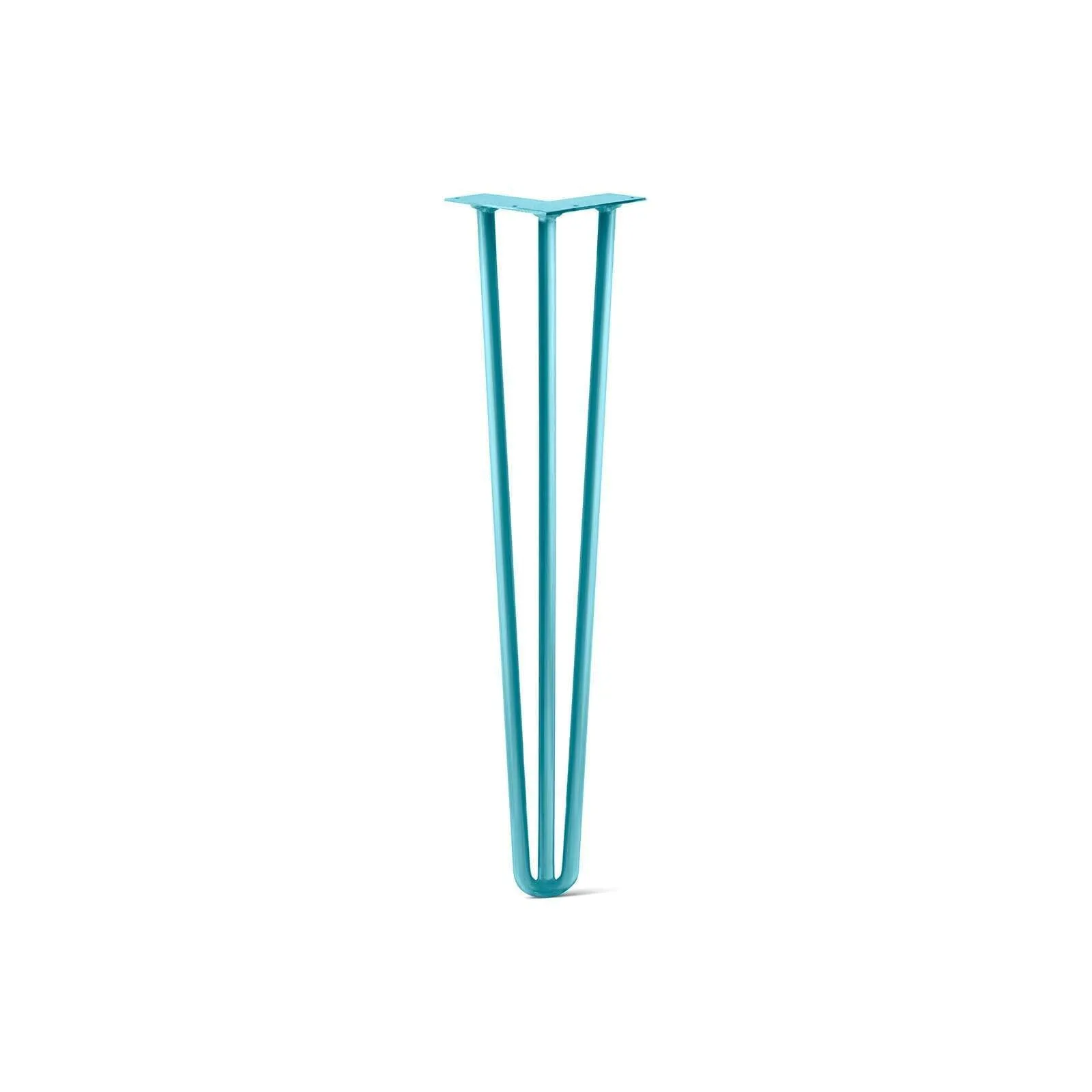 Hairpin Leg (Sold Separately), 3-Rod Design - Teal Powder Coated Finish