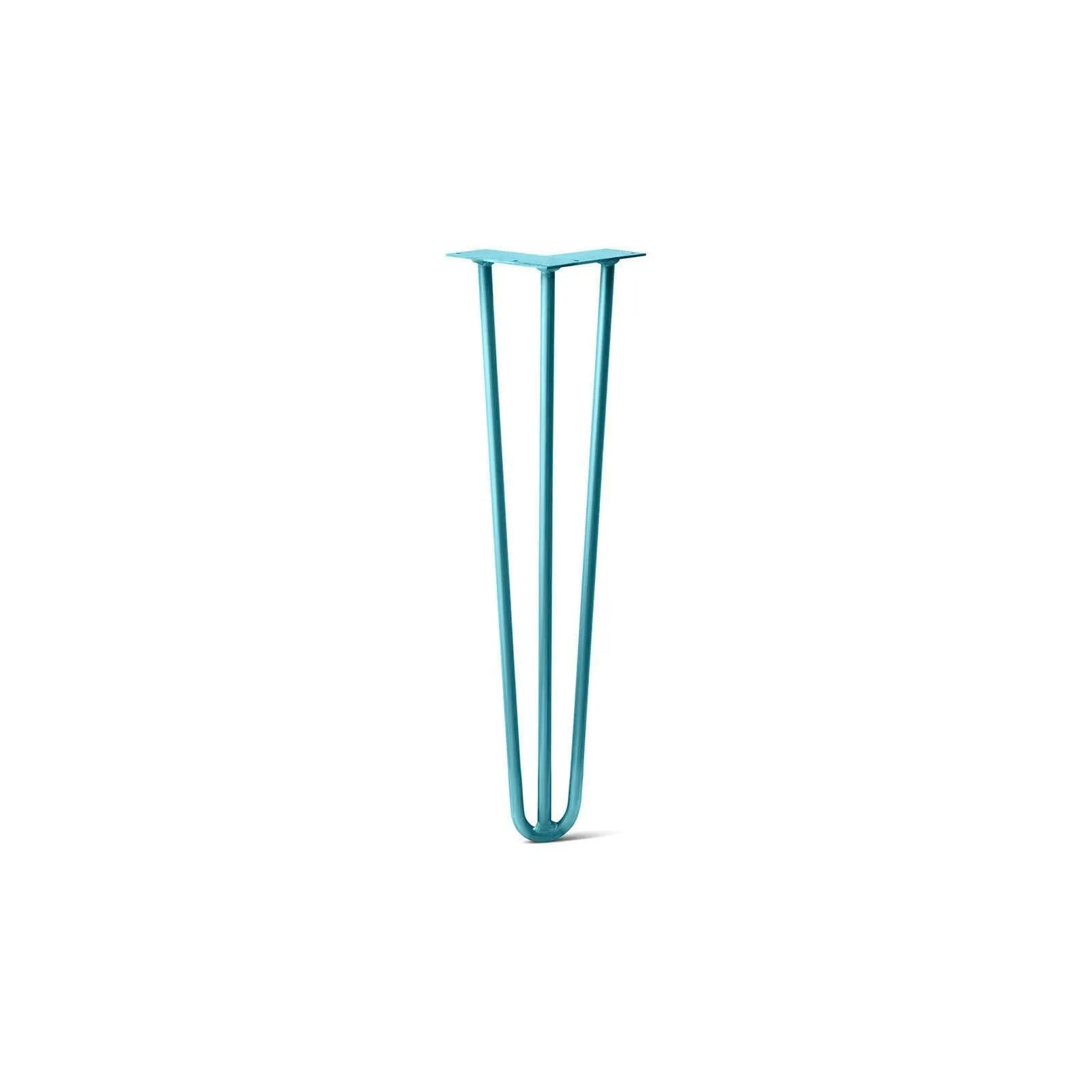 Hairpin Leg (Sold Separately), 3-Rod Design - Teal Powder Coated Finish