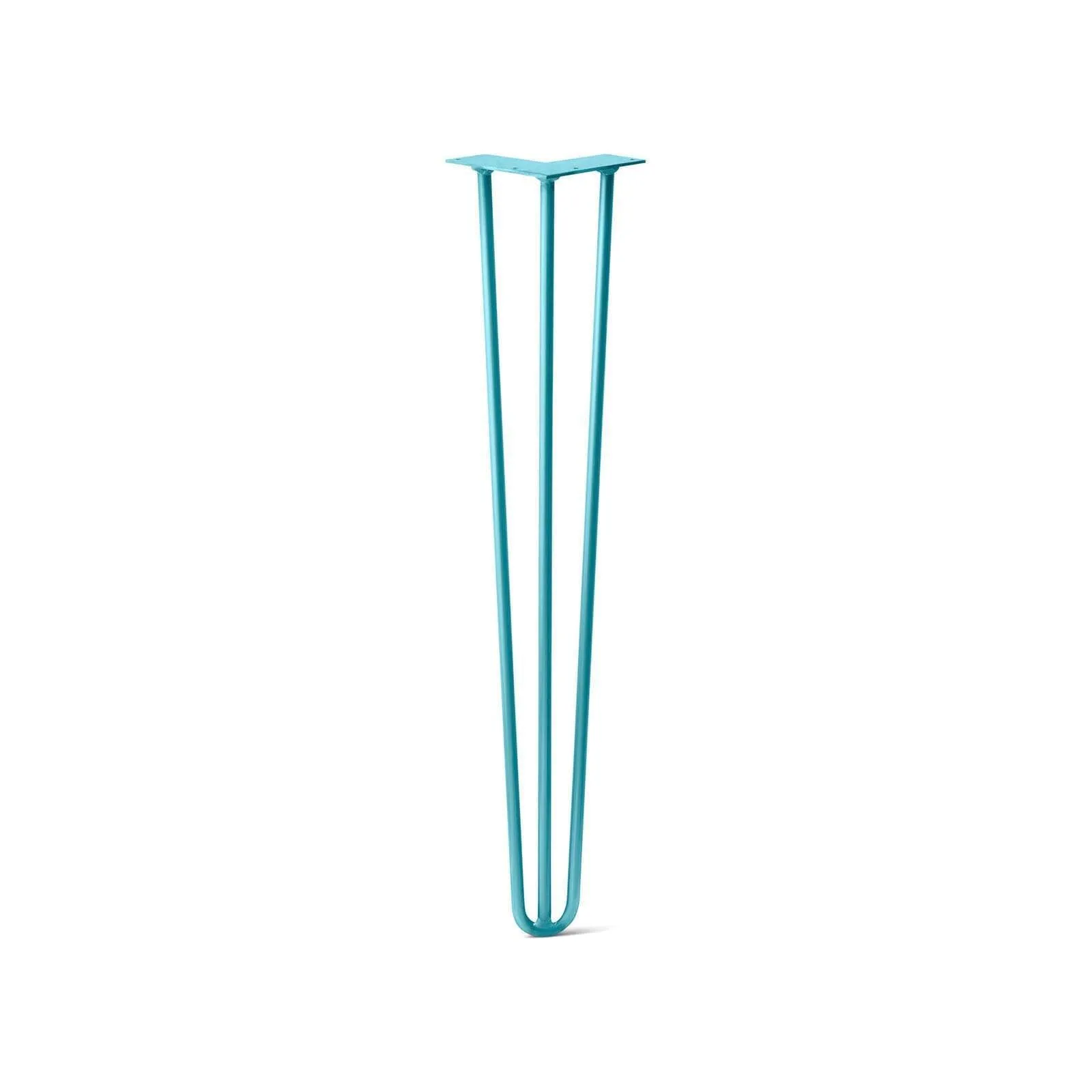 Hairpin Leg (Sold Separately), 3-Rod Design - Teal Powder Coated Finish