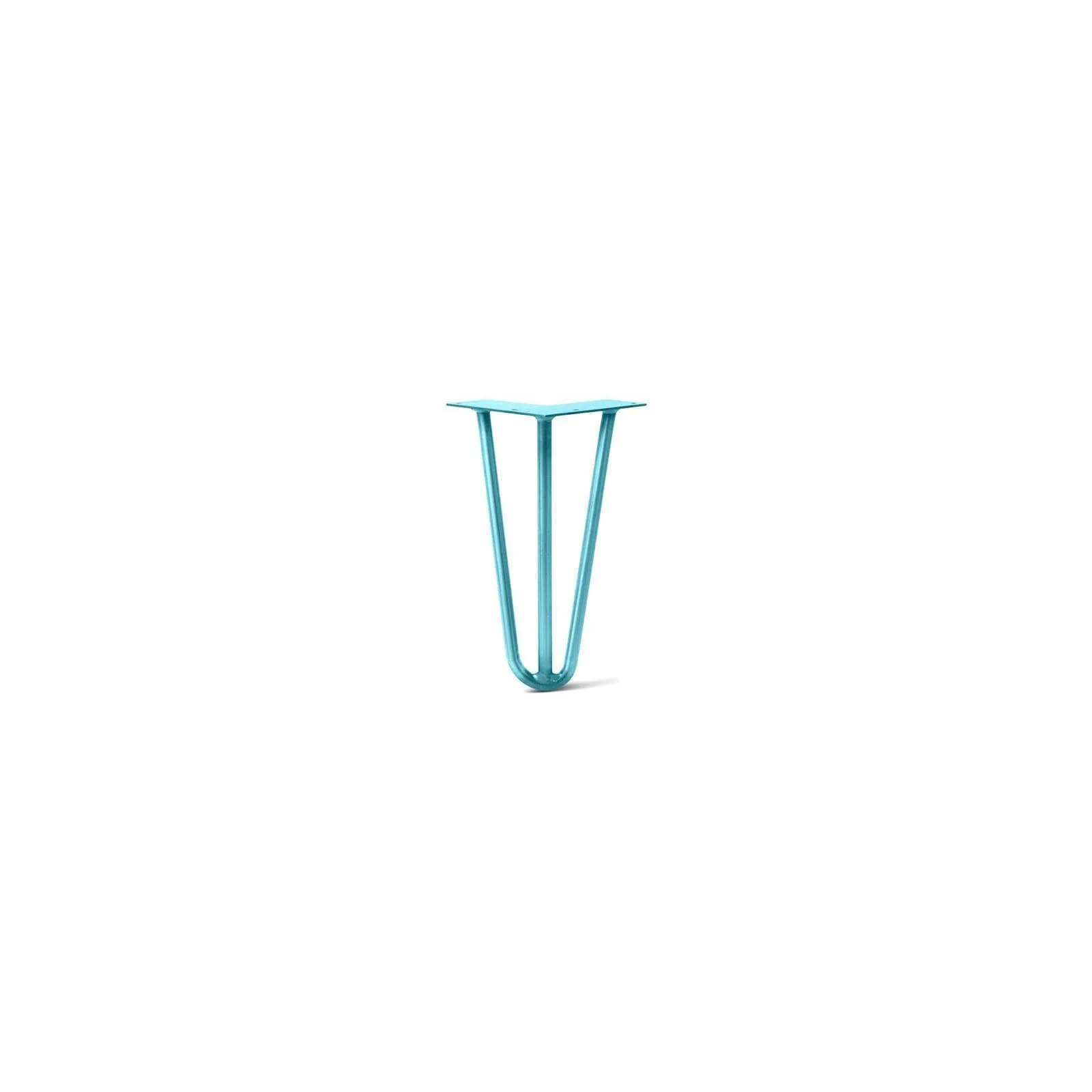 Hairpin Leg (Sold Separately), 3-Rod Design - Teal Powder Coated Finish