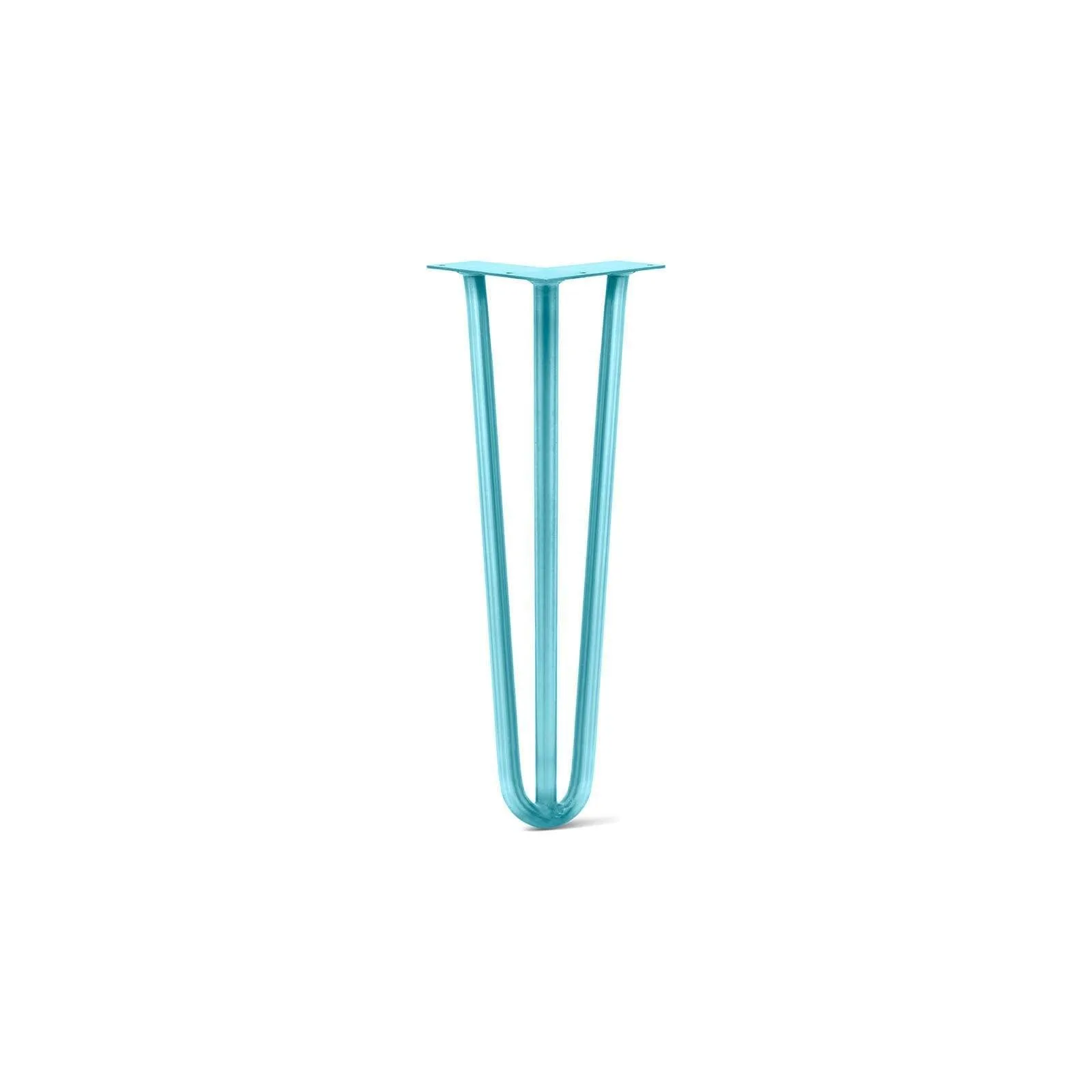 Hairpin Leg (Sold Separately), 3-Rod Design - Teal Powder Coated Finish