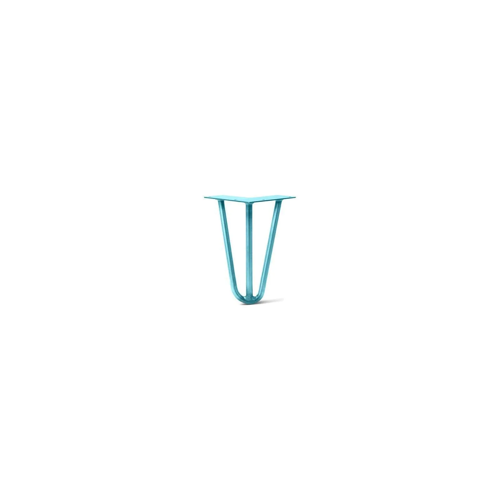 Hairpin Leg (Sold Separately), 3-Rod Design - Teal Powder Coated Finish
