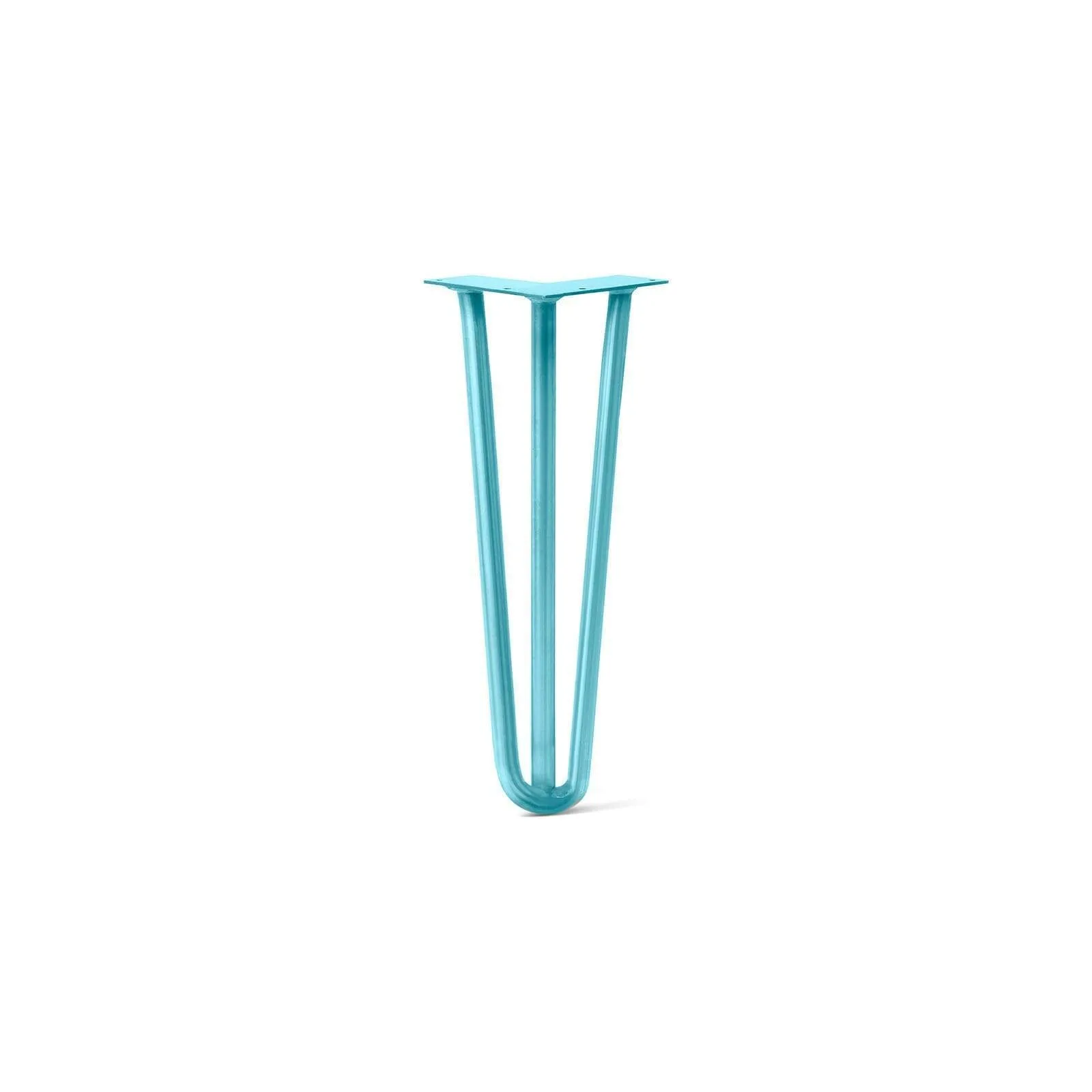 Hairpin Leg (Sold Separately), 3-Rod Design - Teal Powder Coated Finish