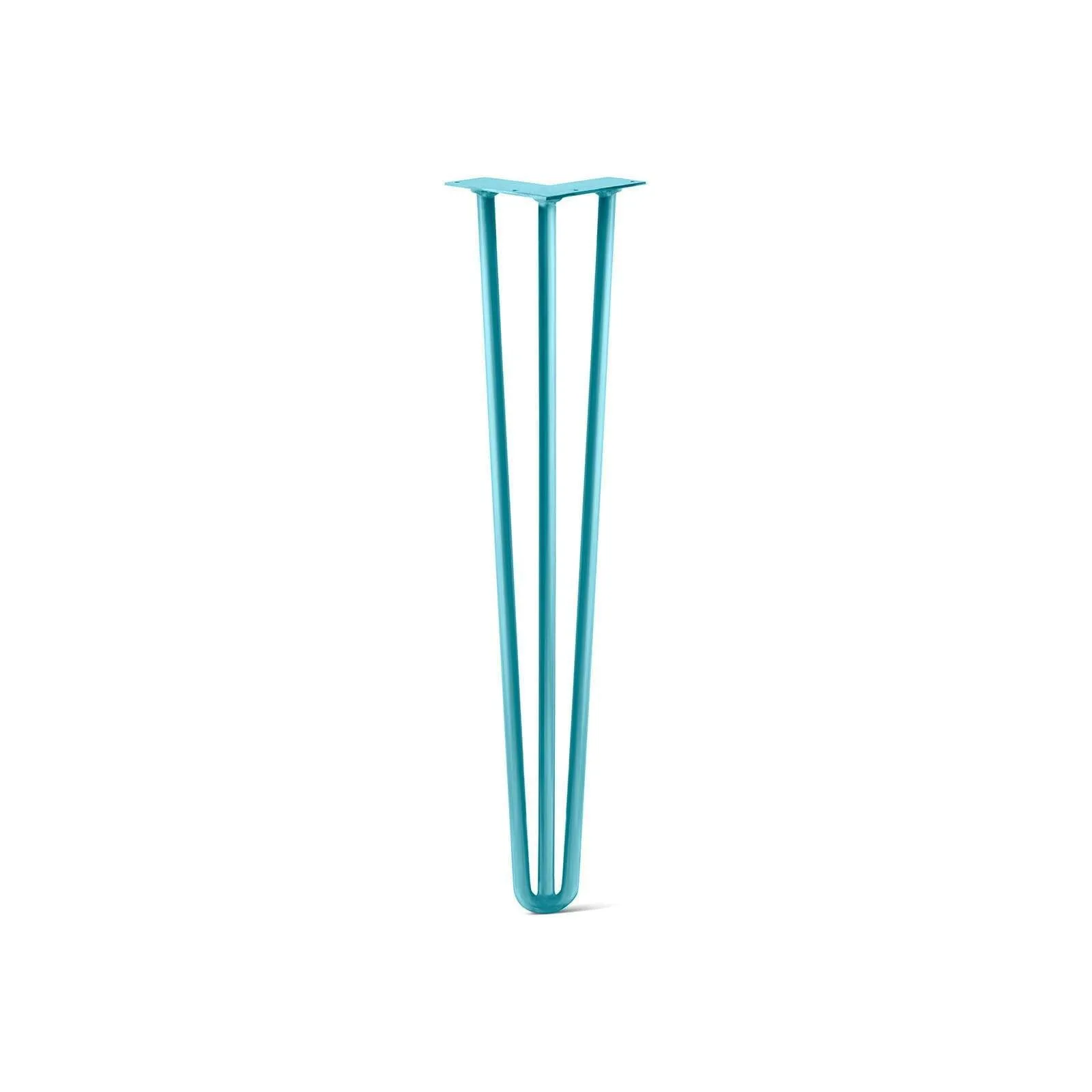 Hairpin Leg (Sold Separately), 3-Rod Design - Teal Powder Coated Finish
