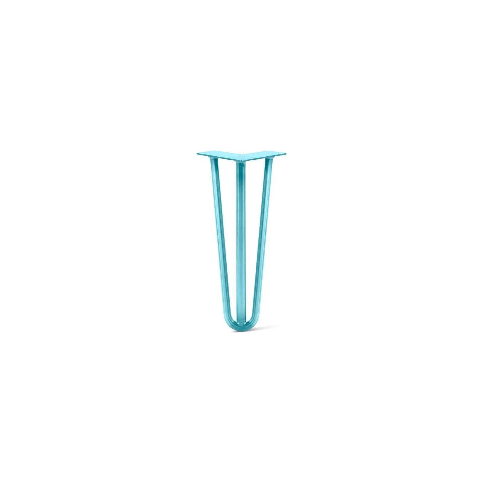 Hairpin Leg (Sold Separately), 3-Rod Design - Teal Powder Coated Finish