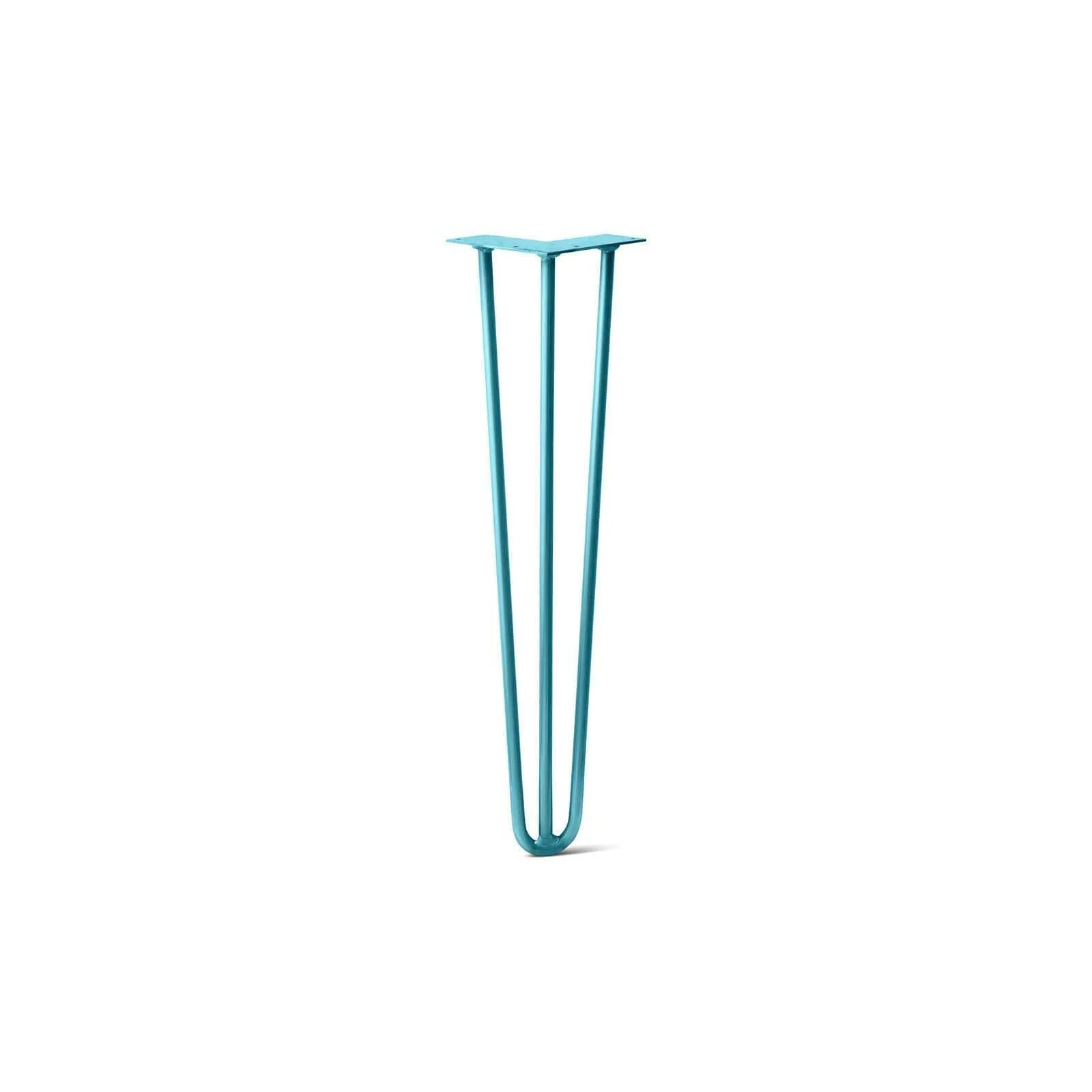 Hairpin Leg (Sold Separately), 3-Rod Design - Teal Powder Coated Finish