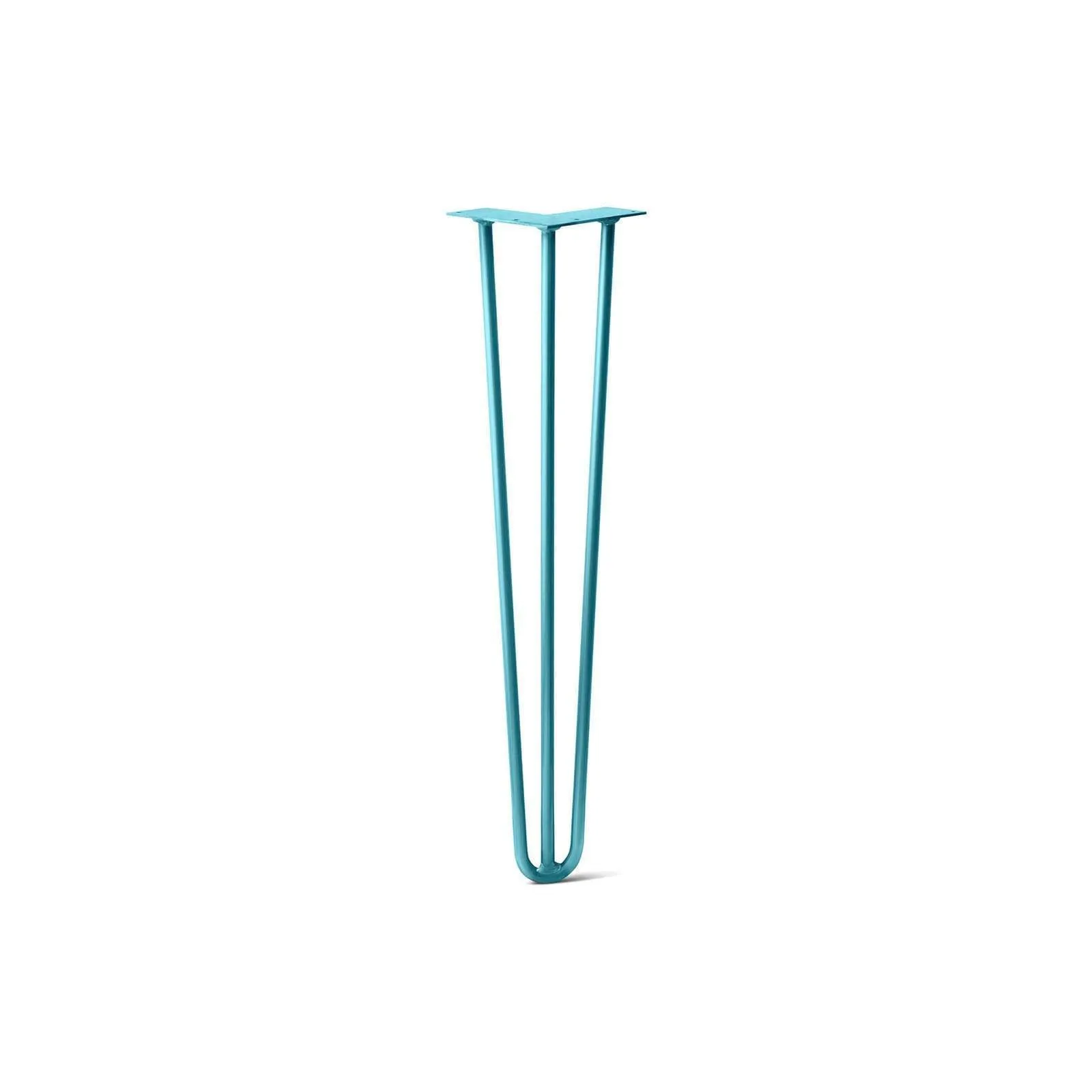 Hairpin Leg (Sold Separately), 3-Rod Design - Teal Powder Coated Finish