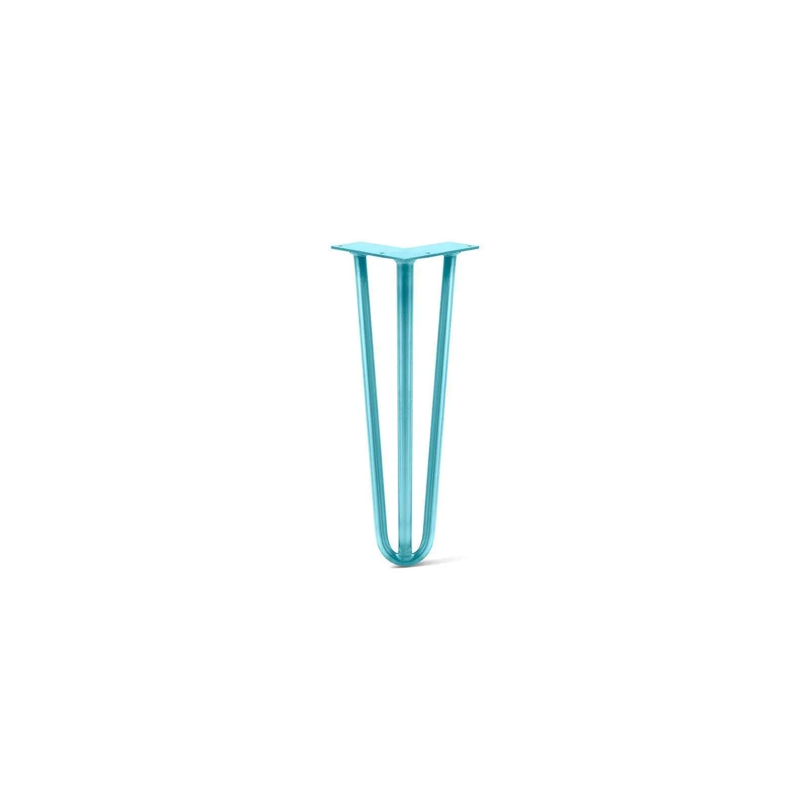 Hairpin Leg (Sold Separately), 3-Rod Design - Teal Powder Coated Finish