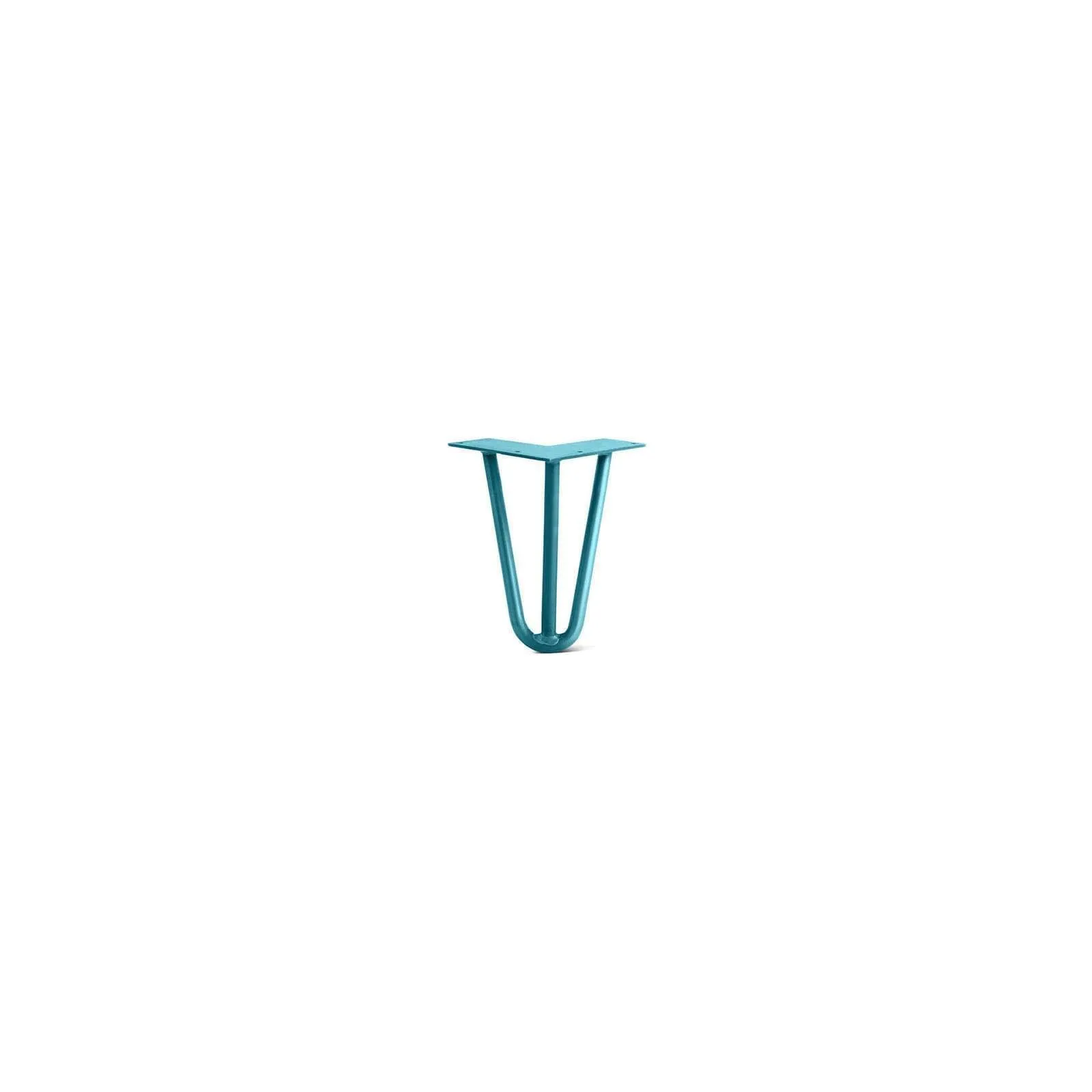 Hairpin Leg (Sold Separately), 3-Rod Design - Teal Powder Coated Finish
