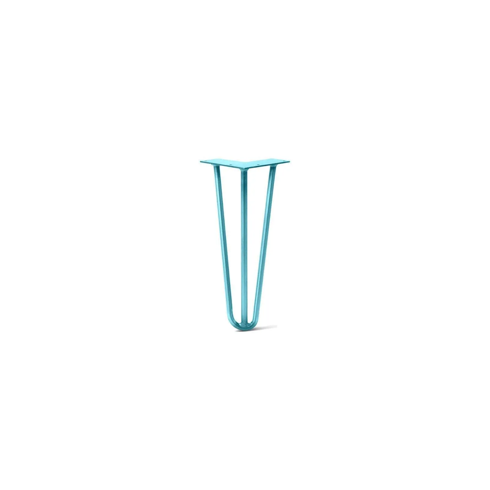 Hairpin Leg (Sold Separately), 3-Rod Design - Teal Powder Coated Finish