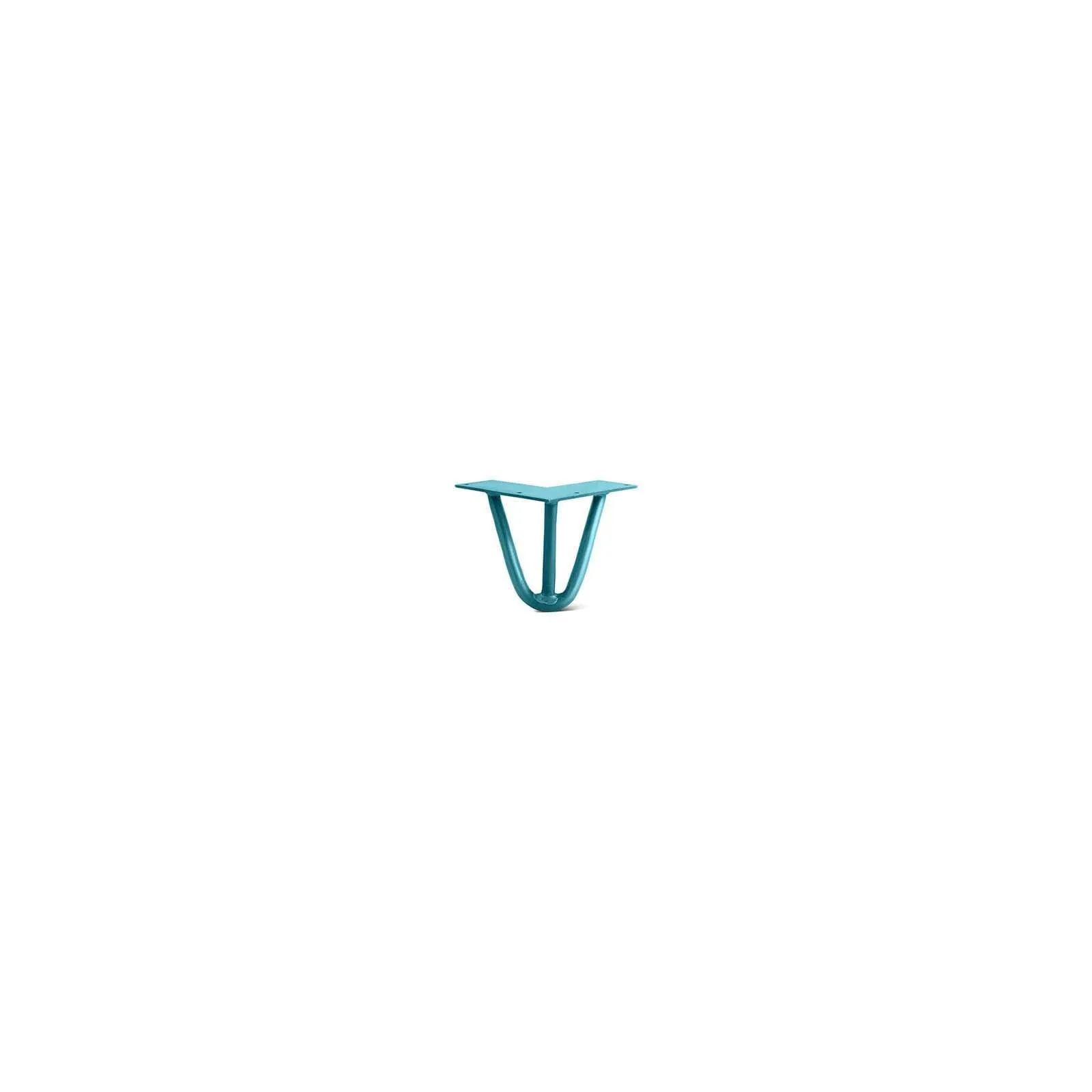 Hairpin Leg (Sold Separately), 3-Rod Design - Teal Powder Coated Finish