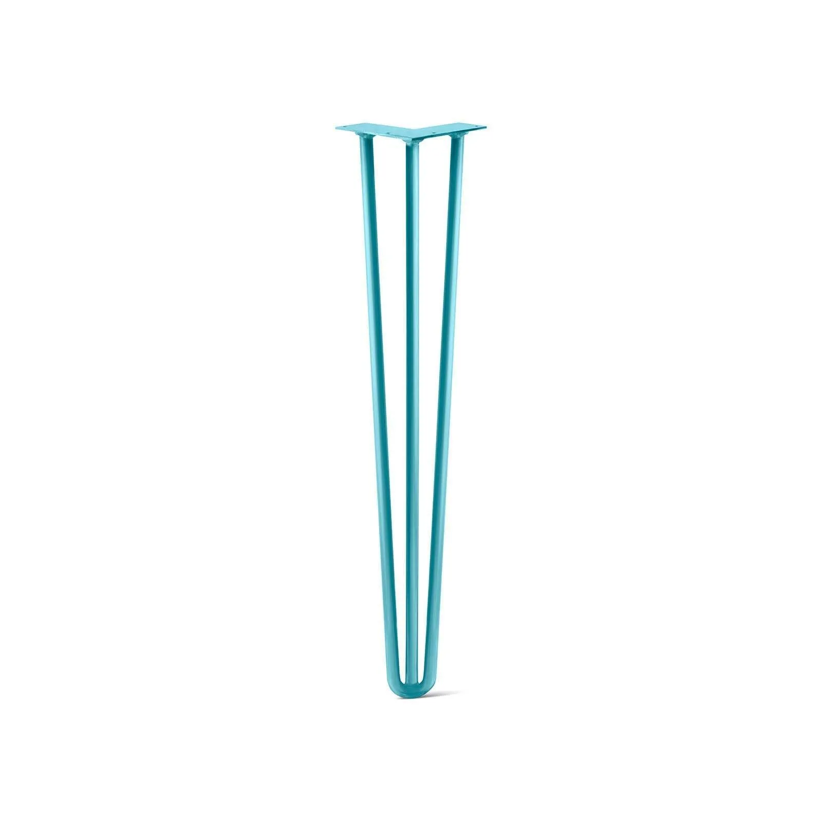 Hairpin Leg (Sold Separately), 3-Rod Design - Teal Powder Coated Finish