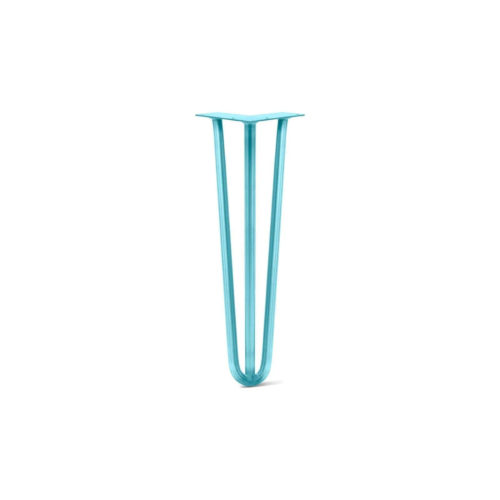 Hairpin Leg (Sold Separately), 3-Rod Design - Teal Powder Coated Finish