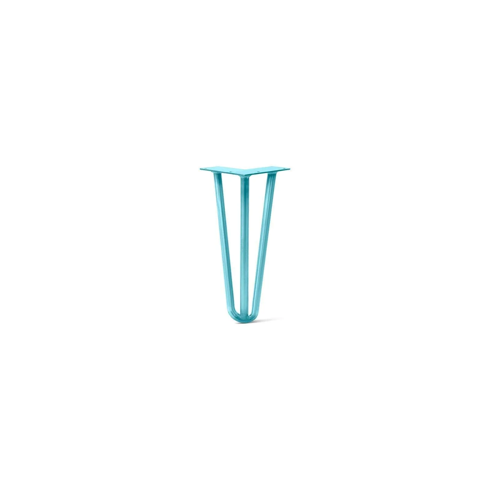 Hairpin Leg (Sold Separately), 3-Rod Design - Teal Powder Coated Finish