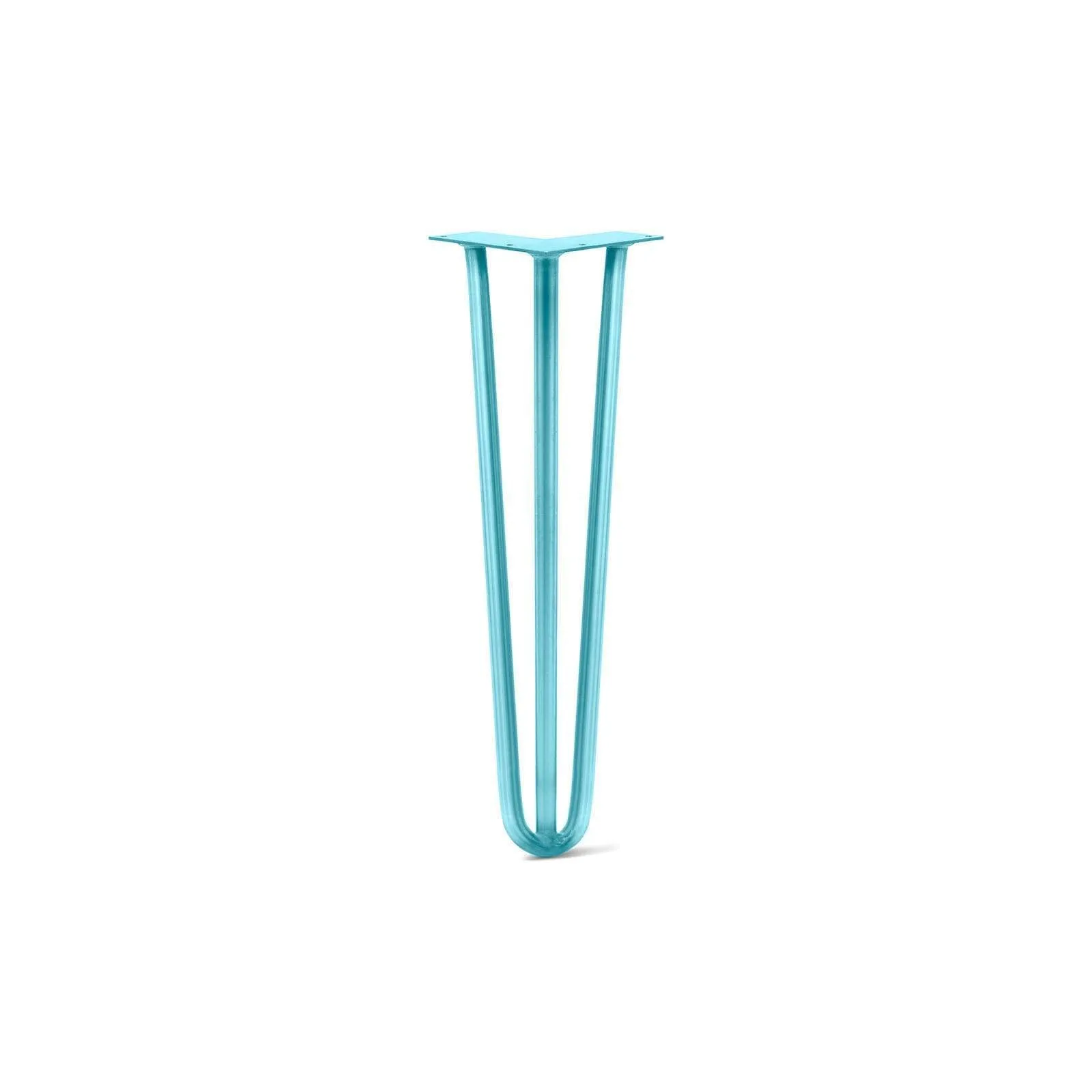 Hairpin Leg (Sold Separately), 3-Rod Design - Teal Powder Coated Finish