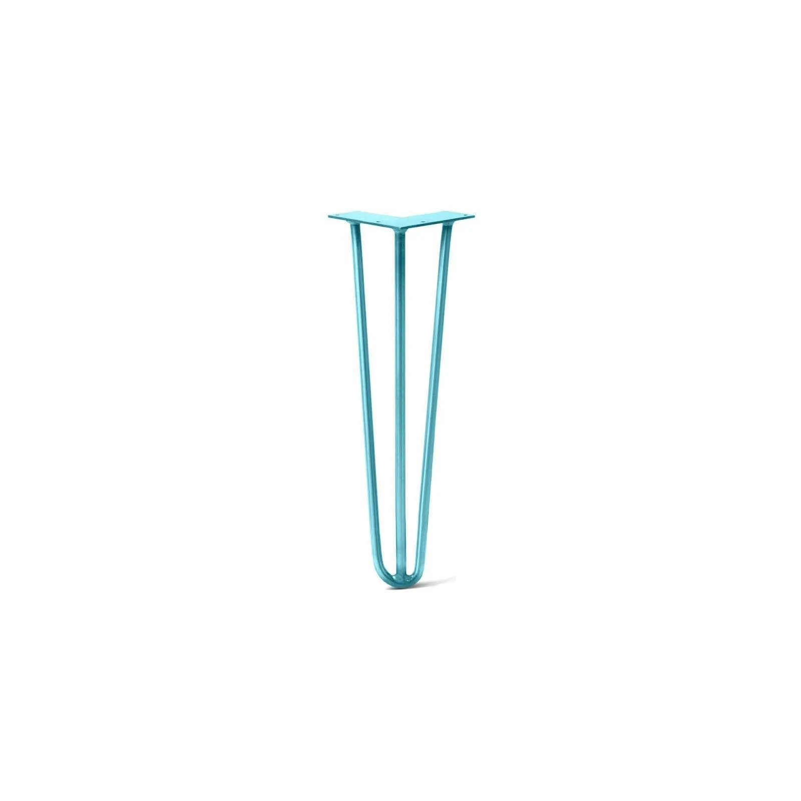 Hairpin Leg (Sold Separately), 3-Rod Design - Teal Powder Coated Finish