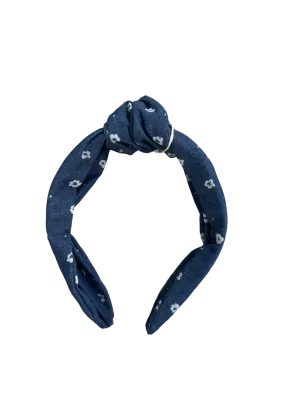M&S Blue Floral Headband One Size