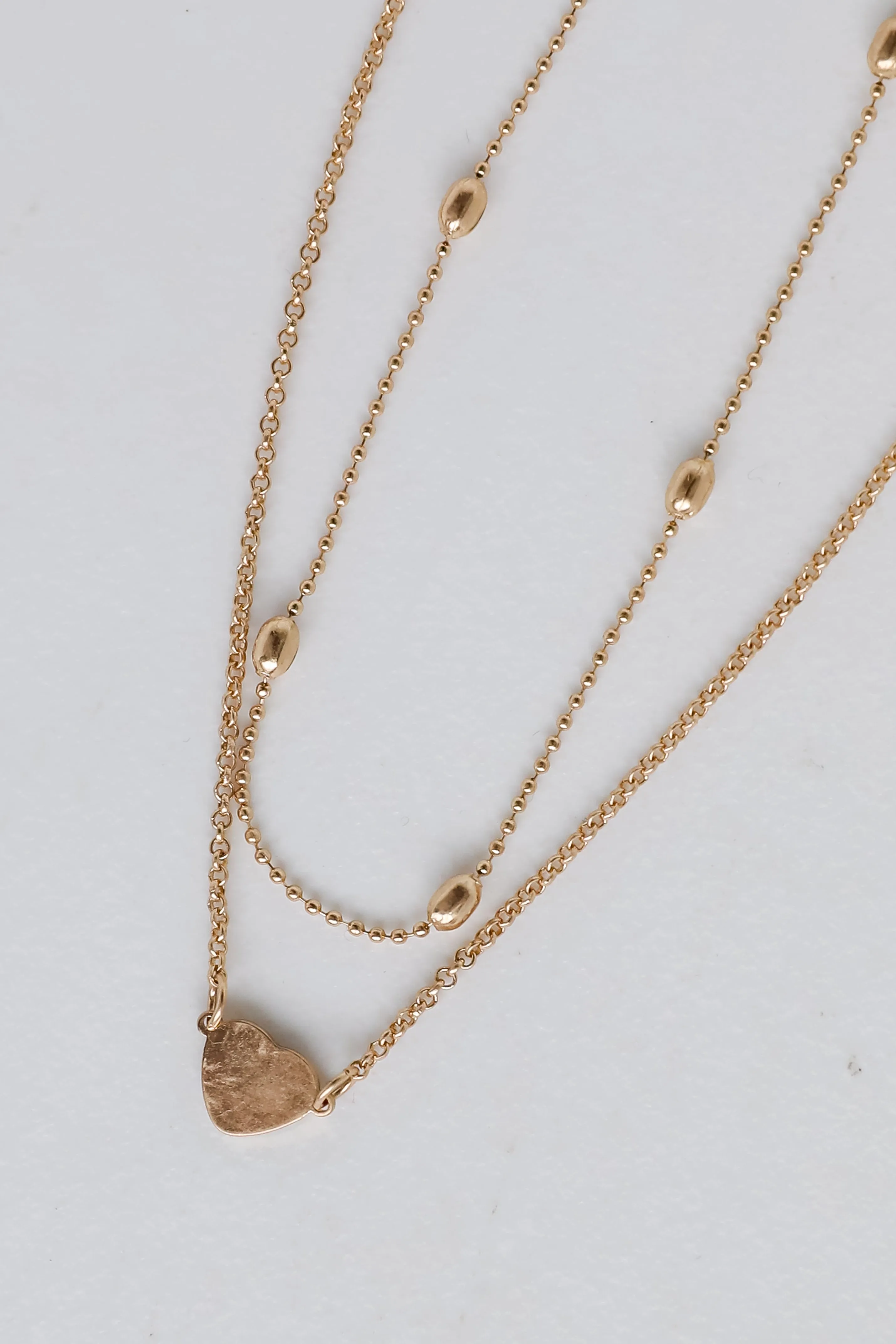Morgan Gold Heart Charm Anklet
