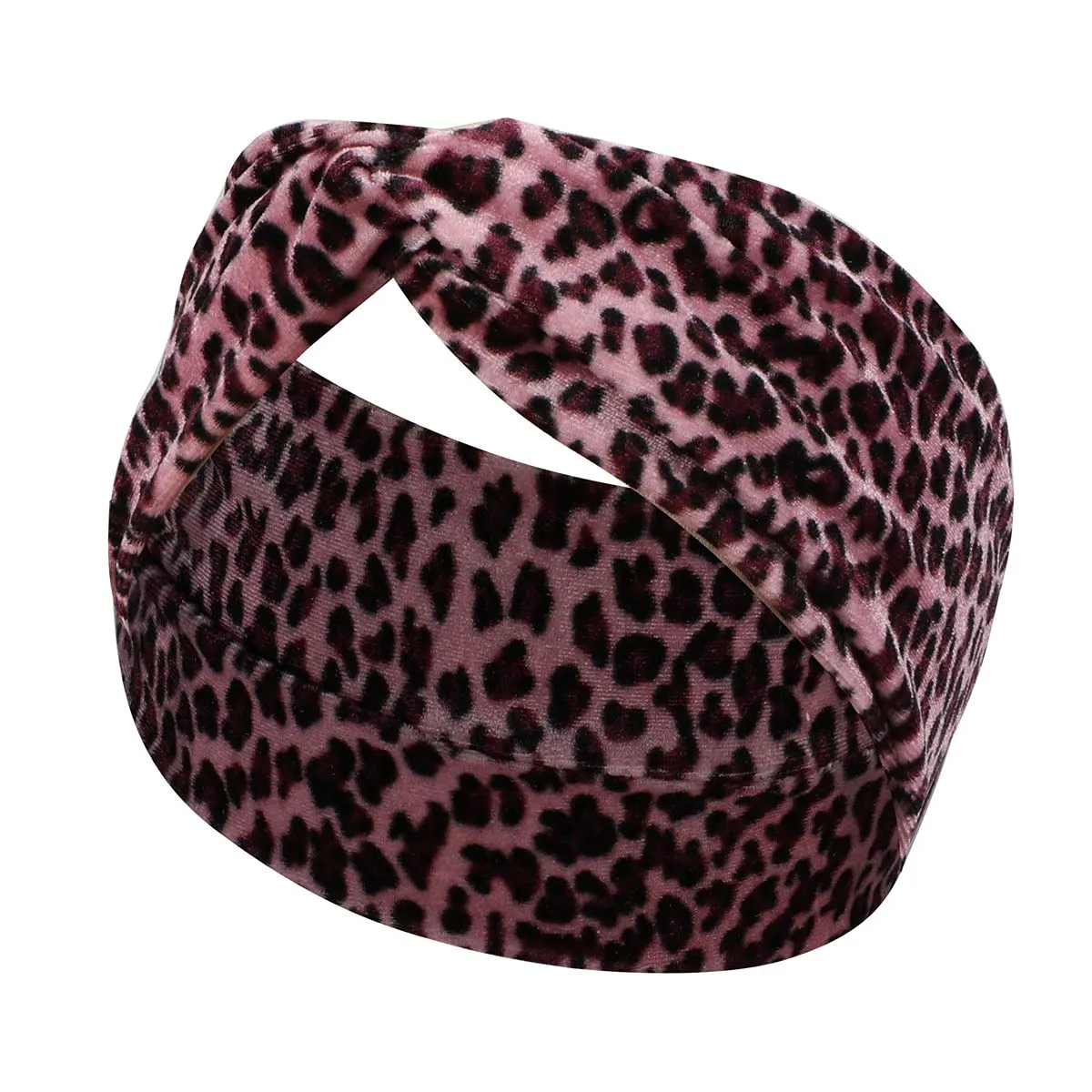 Women Leopard Headbands Headwrap Yoga Workout Sport Thick Head Bands Stretchy Hair Bands (One Pcs Pattern C)